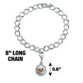 thumbnail image 4 of Chihuahua Dog Heart Glasses Selfie Silver Plated Bracelet with Antiqued Charm, 4 of 5