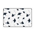 thumbnail image 7 of Area Rugs for Living Room Bedroom, 3x5 Soft Throw Rug Non-Slip Carpet, cool stingrays bubbles white Washable Indoor Floor Area Rug Bedroom Decor Aesthetic 60x39in, 7 of 7