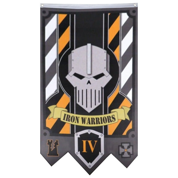 Wargame Style Iron Warriors Legion IV Flag Banner Home Yard Garden Decor 30x50in