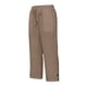 thumbnail image 4 of Pantalones de Lino Mujeres Outfits de Vacaciones Casual Elástico de la Cintura Cordón Suelto Recto Tubo Capris para la Playa de Verano, 4 of 5
