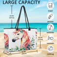 thumbnail image 4 of Big Shoulder Handbags for Women,Watercolor Unicorn Large Casual Tote Bags for Work Travel Commuter Shopping Trendy Handbag, 4 of 6