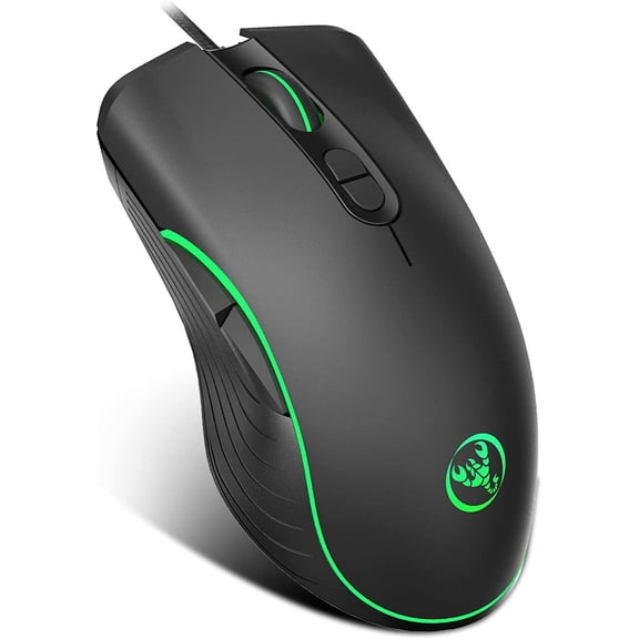 A867 Wired Mouse 6400 DPI 7 Buttons RGB Lighting Frosted Feel Optical Mice Gaming Mouse for Desktop Computer Notebook