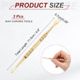 thumbnail image 2 of Uxcell 3 Pcs Wax Carving Tools Stainless Steel 4.6 Inch Double-Headed Wax Carving Sculpting Tools, Gold Tone, 2 of 6