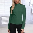 thumbnail image 2 of SYMOID Womens Lightweight UPF 50+ Sun Protection Jacket Full Zip Long Sleeve Athletic Hiking Running Stretch Breathable Casual Green,Size 5XL, 2 of 6