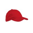 thumbnail image 2 of Youth 6-Panel Brushed Twill Unstructured Cap - RED - OS, 2 of 2