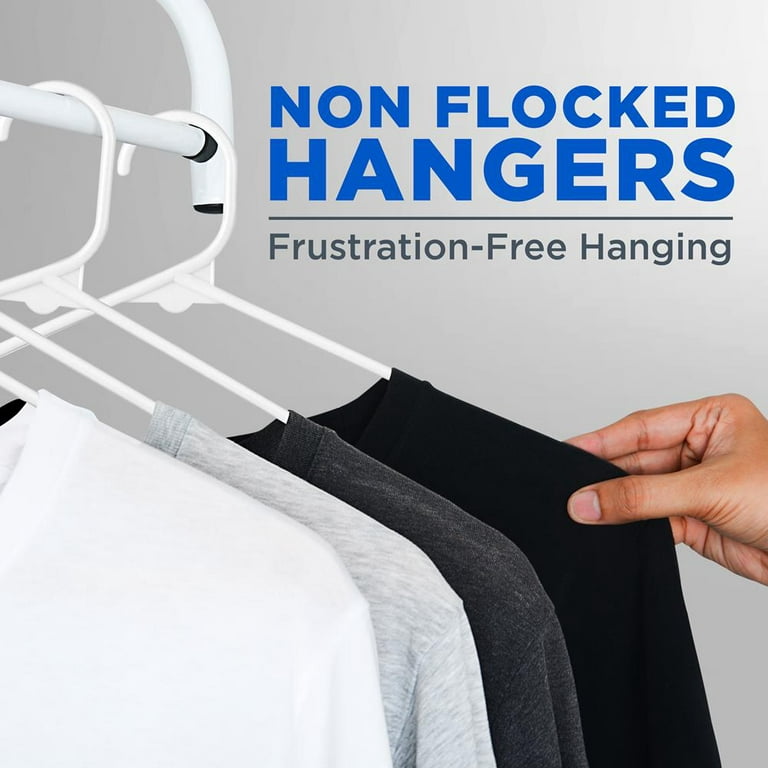 Plastic Notched Clothing Hangers, 60 Pack, White - AliExpress