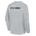 thumbnail image 5 of Men's Fanatics Gray Baltimore Ravens Oversized Type Play Long Sleeve T-Shirt, 5 of 5
