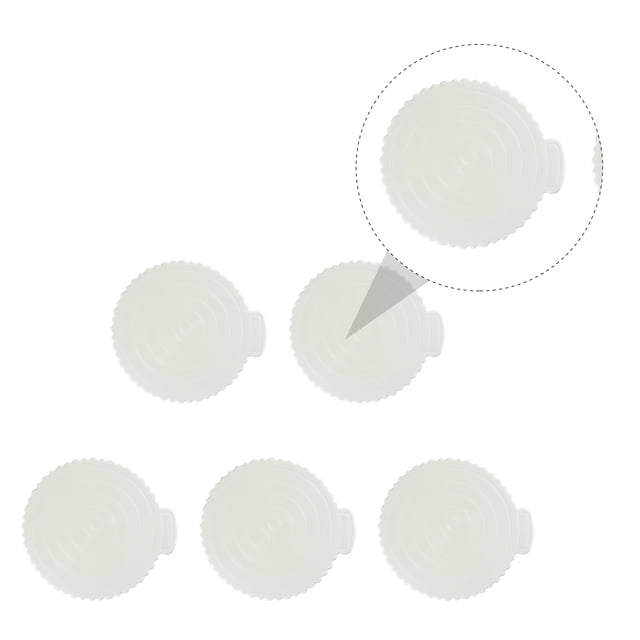 CRAFTHROU 5Pack Round Cake Base Non-Stick ABS for Transporting and Serving Delicious Desserts