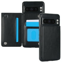 Dteck for Google Pixel 9 Pro XL Case with Card Holder,Magnetic Back Flip Case for Pixel 9 Pro XL Wallet Case for Women,Protective Case Phone Case for Google Pixel 9 Pro XL,Black