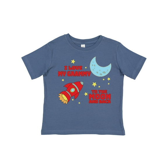 Inktastic I Love My Grammy to the Moon and Back Boys or Girls Toddler T-Shirt
