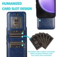thumbnail image 4 of Allytech Galaxy S23 FE Case Wallet with Cards Slots, Luxury PU Leather Kickstand Cards Holder Anti-Scratch Shockproof Wallet Case Cover for Samsung Galaxy S23 FE - Darkblue, 4 of 6