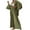 Green, variant on KIHOUT Women's Cotton Linen Long Sleeve Shirt Blouse And Pants Set With Pocket
