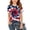 Wine, variant on ITSAME Girls American Flag T-Shirts, Crewneck 4th of July Short Sleeve Kids Independence Day Tops Beige Size 13-14T