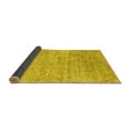 thumbnail image 2 of Ahgly Company Indoor Round Abstract Yellow Contemporary Area Rugs, 6' Round, 2 of 4