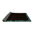 thumbnail image 2 of Ahgly Company Indoor Square Abstract Turquoise Blue Modern Area Rugs, 3' Square, 2 of 4