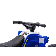 12V Kids Electric ATV W/Parents Control,One-button Slow start,High and Low Speed,Power display,LED lights,Bluetooth Music,4 Wheeler Quad,Load capacity 100lbs for Yr 3-6 boy&girl First Car Gift (Blue)