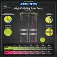 thumbnail image 2 of JORESTECH Hi-Vis Safety Rain Pants (Yellow, M), 2 of 5