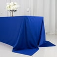 thumbnail image 3 of BalsaCircle 90x132 in Royal Blue Scuba Polyester Rectangle Tablecloth Party Events Decorations, 3 of 8