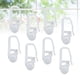 thumbnail image 4 of 50 anillas para colgar cortinas, ganchos para cortinas, rodillo deslizante con riel para ventana, puerta, cortina de ducha (blanco), 4 of 4