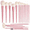 Pink, variant on Black Makeup Brushes Set 21Pcs Powder Blush Foundation Concealer Highlighter Brush Vegan Pro Face and Eye Brush Kit