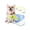 Blue, variant on Automatic Dog Ball Launcher with 3 Distance Settings, Includes 3 Mini Tennis Balls, Interactive Indoor Outdoor Dog Toy, Orange