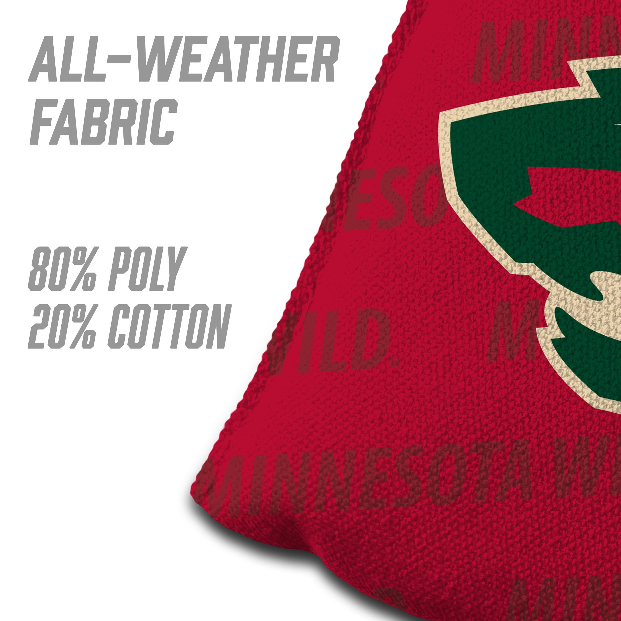 NHL Minnesota Wild Cornhole Bags - 4PK - Red