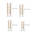thumbnail image 2 of Minkissy 8pcs Micro Landscape Ladder Unpainted Wood for Home Decoration and Setup, 2 of 8