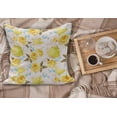 thumbnail image 2 of Tea Fluffy Throw Pillow Cushion Cover, Inspired Image with Tea Time Cups and Pots Floral Details, Decorative Square Accent Pillow Case, 24" x 24", Turquoise Yellow, by Ambesonne, 2 of 5