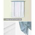 thumbnail image 5 of Blue Tie Up Curtains for Kitchen Bathroom Bedroom Windows 54 Inch Length, Pure Sky Blue Solid Color Simple Minimalism Art Balloon Drape Curtains Shade Rod Pocket Drapery Curtain Panel, 42"x63", 5 of 7