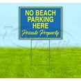 thumbnail image 1 of No Beach Parking Here (18" x 24") Yard Sign, Includes Metal Step Stake, 1 of 6