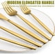 thumbnail image 4 of Juego de cubiertos dorados de 40 piezas para 8, juego de cubiertos de acero inoxidable, juego de cubiertos dorados, vajilla que incluye tenedores, cuchillos, cucharas para el hogar, cocina,, 4 of 7