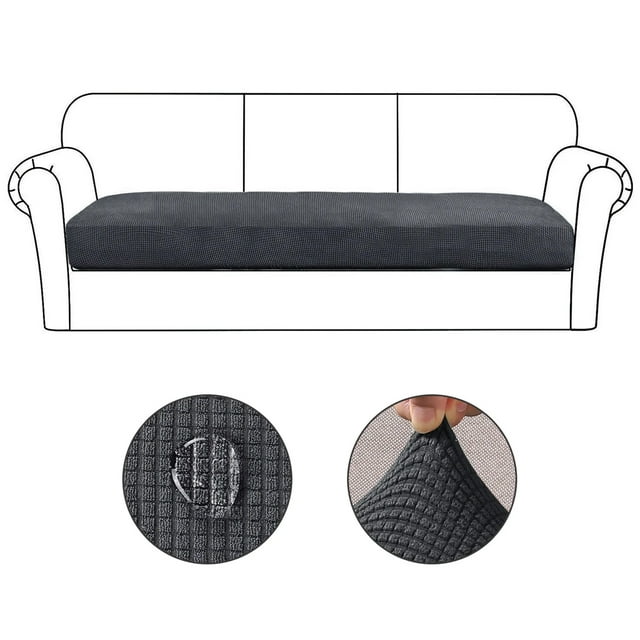 Cómoda funda de sofá elástica de terciopelo con parte inferior elástica para una fácil instalación en la decoración de su sala de estar