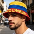 thumbnail image 4 of 2026 New National Flag Bucket Hat, Unisex Breathable Sun Protection Hat, Packable Wide Brim Fisherman Cap for Soccer Fans Outdoor Hiking Travel, 4 of 8