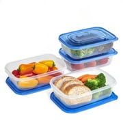 Mainstays Semi Durable Square 5.2cup Plastic Food Storage Container, Made for Family Meals for Easy Serving and Storing