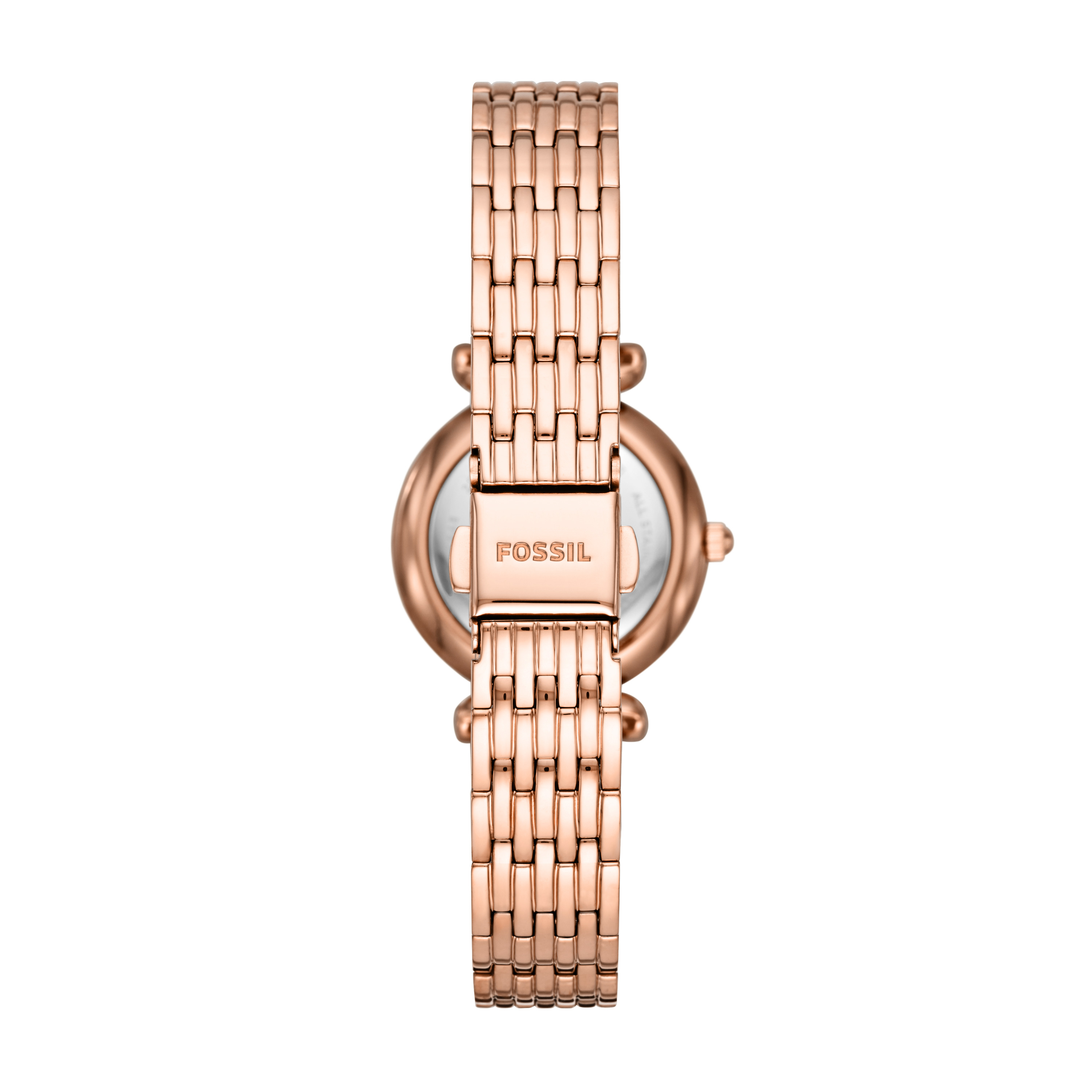 Fossil Women's Carlie Mini Three-Hand, Rose Gold-Tone Stainless Steel Watch, ES4648