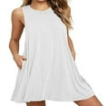 thumbnail image 1 of Plus Size Swing Mini Robes d'Été Plage une Ligne Robe de Soleil Femmes, 1 of 2