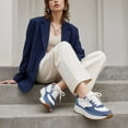 thumbnail image 3 of Cushionaire Score Platform Sneakers for Women, Lightweight Tennis Shoes with Adjustable Laces and Memory Foam, Wide Widths Available, 3 of 16