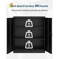 thumbnail image 7 of QinaQin 35 Inch Metal Storage Cabinet, Lockable Steel Utility Cabinet with Adjustable Shelves for Office or Garage, 7 of 7