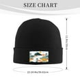 thumbnail image 3 of LNWH Knitted Acrylic Hat, Mountain Tree Bohemia Pattern Winter Beanie Hat for Cold Weather, Black, 3 of 8