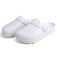 thumbnail image 2 of Zapatos jardín la zapatilla Slipper Mulas redondas Tubos Hebilla ajustable para hombres Slip-On interiores al aire libre, 2 of 8