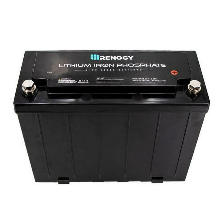Renogy Lifepo4 Lithium-Iron Phosphate Battery 12 Volt 170AH Built-In BMS  LFP Deep Cycle Battery for RV, Solar, Marine, and Off-Grid Applications