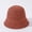 Brick red, variant on Version Of Hollow Knitted Small Edge Fisherman Hat Female Summer Thin Air -Breathable Basin Fashion Versatile Small Eaves Shade Hat