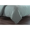 thumbnail image 2 of Messy Bed Washed Cotton Duvet Cover and Sham Set, Green, Full/Queen, 2 of 5