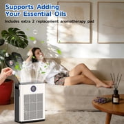 AIRFIRE H14 HEPA Air Purifiers for Home up to 2215 Sq.ft, Air Purifier for Allergies and Asthma, Pollen, Wildfire/Smoke, Pet Dander & Odor, Dust, AP304, White, 2026 New