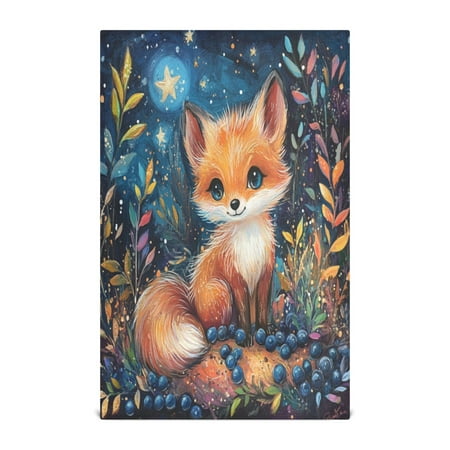 

Kitchen Towel 28x18 Inches x1，Plate Towel Decorative Towel Napkin Tea Towel Tea Towels For Kitchen Dish Cloths & Dish Towels Cute Orange Fox