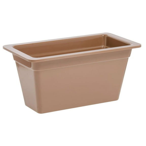 HUBERT® Food Pan 1/3 Size Terra Cotta Melamine - 12 1/2 L x 6 3/4 W x 6" H