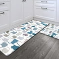 thumbnail image 1 of Set of 2 Anti Fatigue Kitchen Floor Mat (Size 28"x17" & 47"x17"), Non Slip Waterproof Comfort Standing Mat, Thick Cushioned Anti Fatigue Kitchen Rug Runner, Cute Morandi Cats, 1 of 6