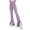 Purple, variant on Bigersell Women's Classic Bootcut Pants Full Length Pants Womens Fashion Summer Solid Casual Button Zipper Elastic Waist Long Flared Pants Ladies' Misses Classic Fit Pant