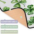 thumbnail image 3 of CURLYOOT St.patrick's Day Rug for Living Room Bedroom, 4x6 Ft Washable Area Rug, Non Slip Rugs for Entryway, Green Shamrock Lucky Clover Leaf Large Carpet for Indoor Dining Room, 3 of 8