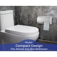 thumbnail image 4 of EnBath Toilet Paper Dispenser, Wall Mount, Holds 2 Standard Rolls, Commercial or Home, White, 4 of 10